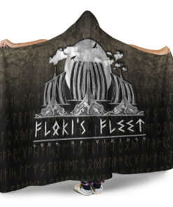 Viking Hooded Blanket, Floki's Fleet Hooded Blanket
