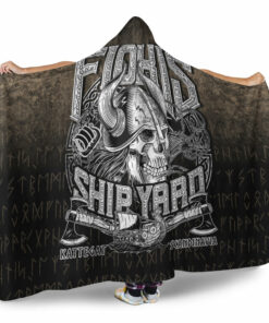 Viking Hooded Blanket, Flokis Ship Yard Hooded Blanket