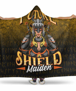 Viking Hooded Blanket, Future Shield Maiden Hooded Blanket