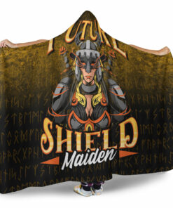 Viking Hooded Blanket, Future Shield Maiden Hooded Blanket