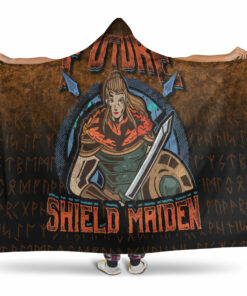 Viking Hooded Blanket, Future ShieldMaiden Hooded Blanket
