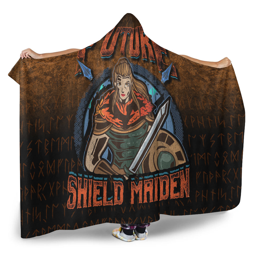 Viking Hooded Blanket, Future ShieldMaiden Hooded Blanket