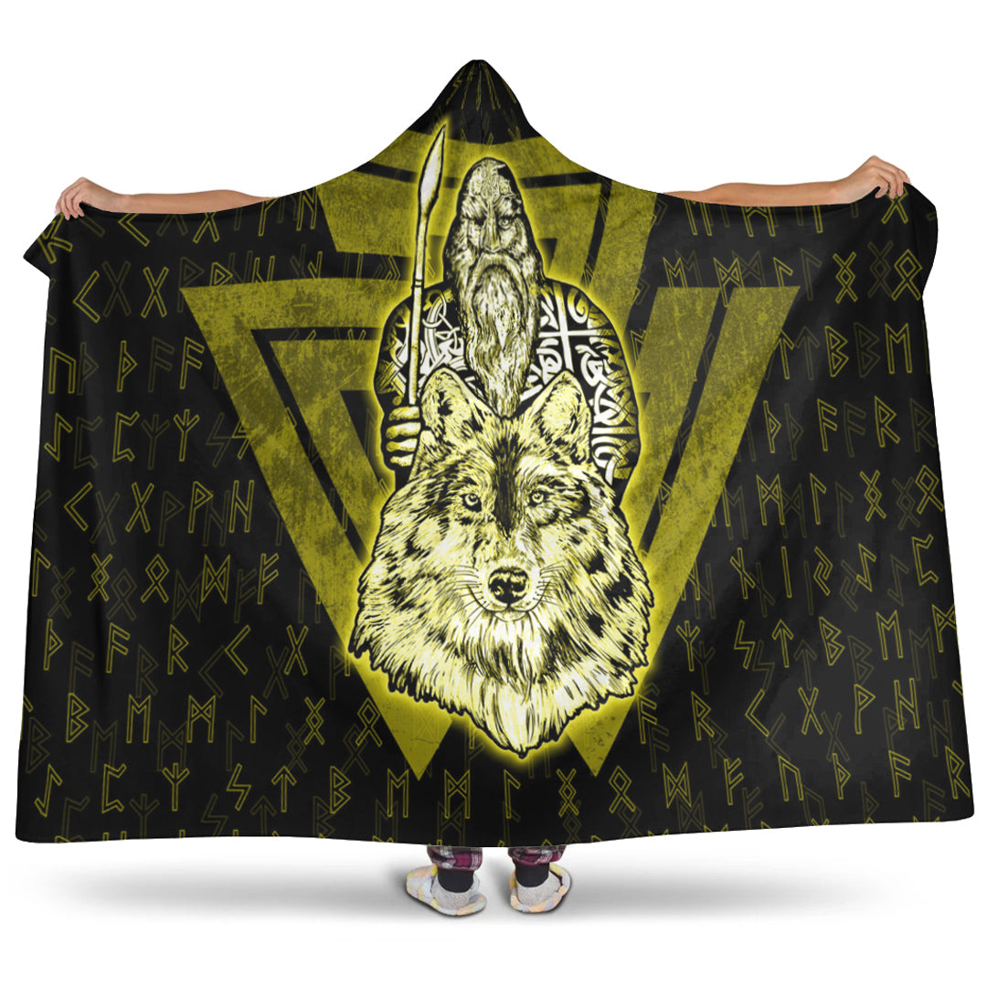 Viking Hooded Blanket Gifts Fleece Sherpa Blanket