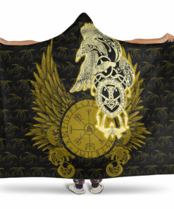 Viking Hooded Blanket Gifts for Boys Girls