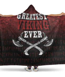 Viking Hooded Blanket, Greatest Viking Ever Hooded Blanket