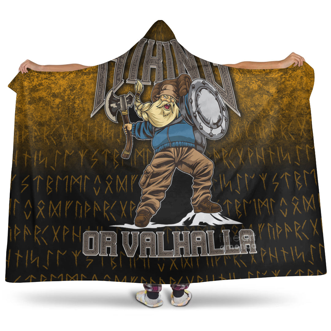 Viking Hooded Blanket, Hiking or Valhalla Hooded Blanket