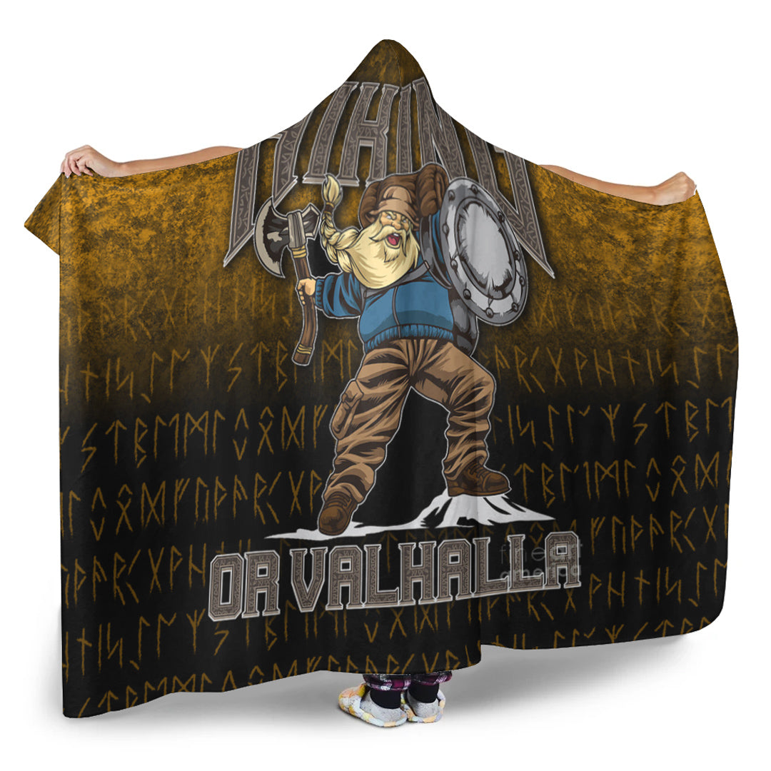 Viking Hooded Blanket, Hiking or Valhalla Hooded Blanket