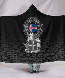 Viking Hooded Blanket, Iceland Coat Ofrms