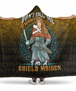 Viking Hooded Blanket, I’m Shield Maiden Hooded Blanket