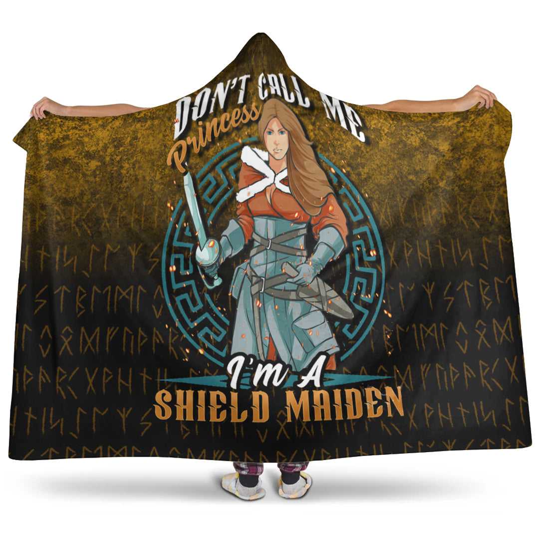 Viking Hooded Blanket, I’m Shield Maiden Hooded Blanket