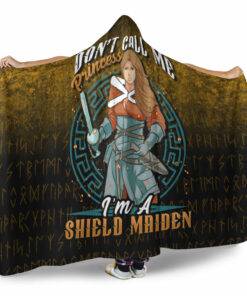 Viking Hooded Blanket, I’m Shield Maiden Hooded Blanket