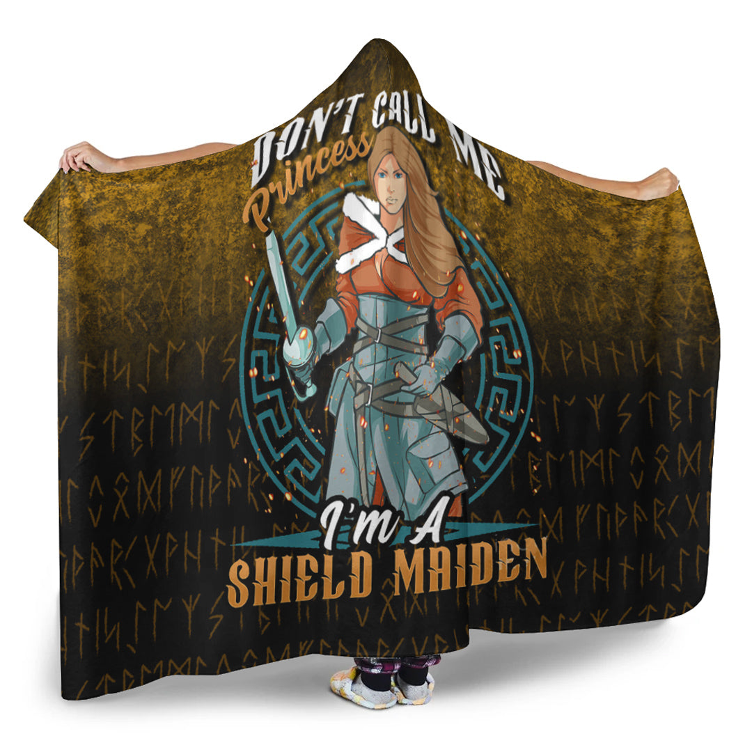 Viking Hooded Blanket, I’m Shield Maiden Hooded Blanket