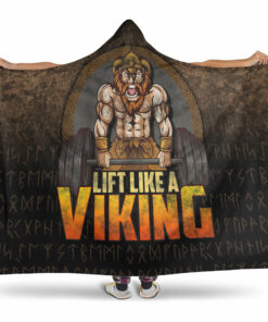 Viking Hooded Blanket, Lift Like Viking Hooded Blanket