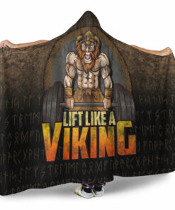 Viking Hooded Blanket, Lift Like Viking Hooded Blanket