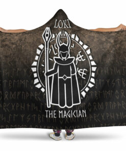 Viking Hooded Blanket, Loki The Magician Hooded Blanket