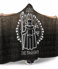 Viking Hooded Blanket, Loki The Magician Hooded Blanket