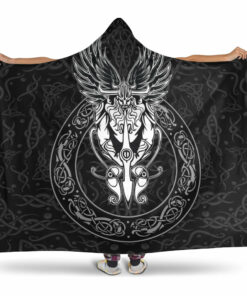 Viking Hooded Blanket, OdinWing Viking Hooded Blanket