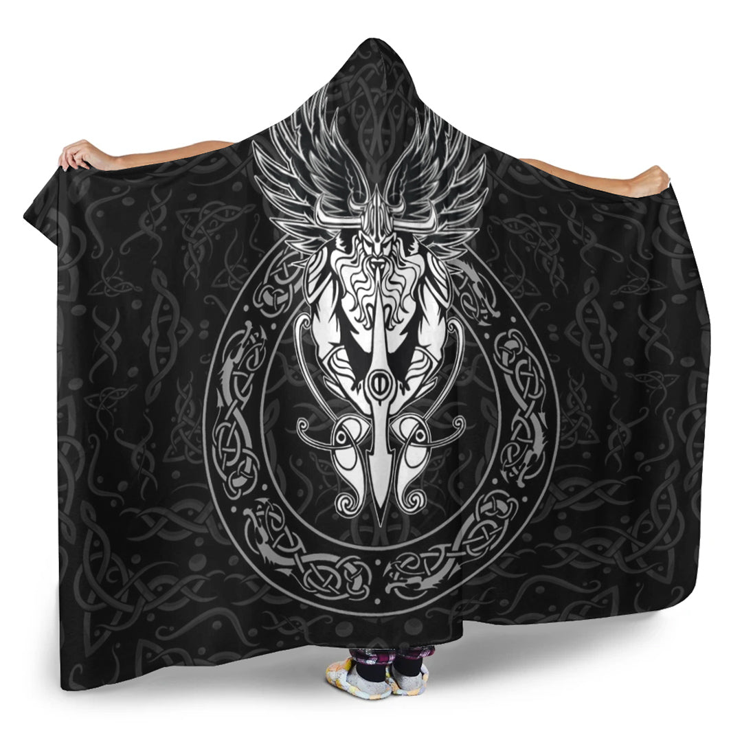 Viking Hooded Blanket, OdinWing Viking Hooded Blanket