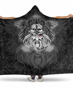 Viking Hooded Blanket Personalized Fleece Blankets
