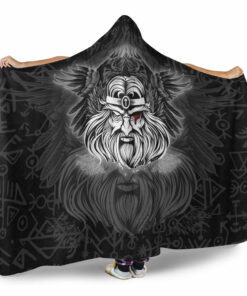 Viking Hooded Blanket Personalized Fleece Blankets