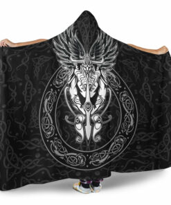 Viking Hooded Blanket, Personalized Viking Style Hooded Blanket