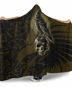 Viking Hooded Blanket, Raven Viking Hooded Blanket