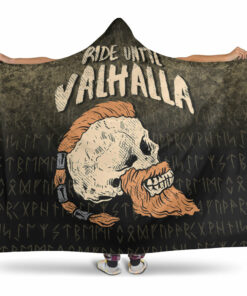 Viking Hooded Blanket, Rider Valhalla Viking Hooded Blanket