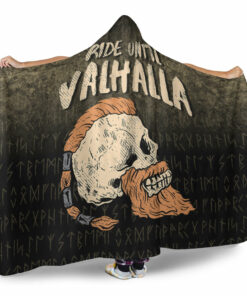 Viking Hooded Blanket, Rider Valhalla Viking Hooded Blanket
