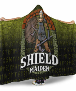 Viking Hooded Blanket, Shieldmaiden Hooded Blanket