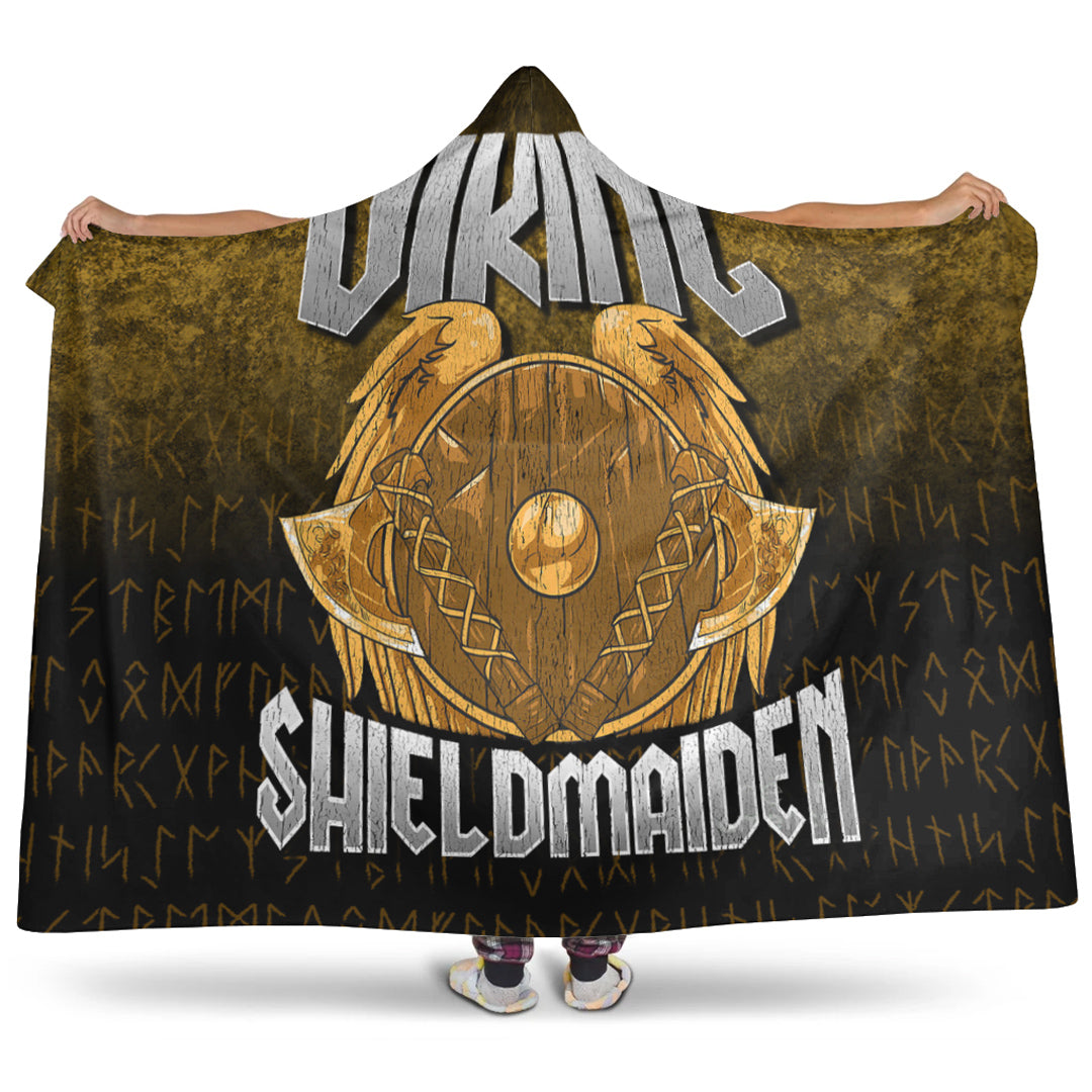 Viking Hooded Blanket, ShieldMaiden Viking Hooded Blanket