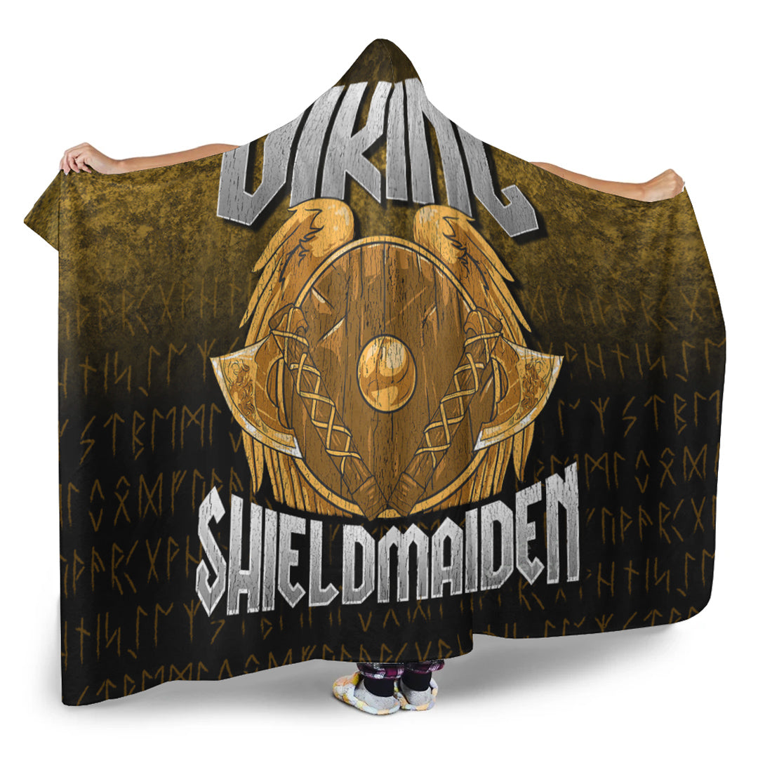 Viking Hooded Blanket, ShieldMaiden Viking Hooded Blanket