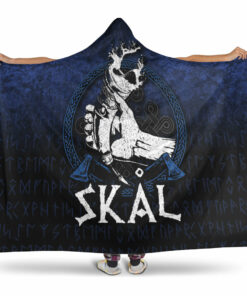 Viking Hooded Blanket, Skal Hooded Blanket