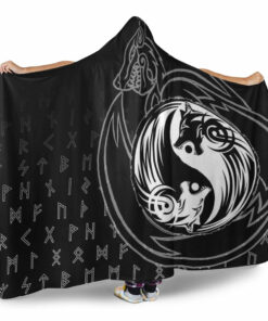 Viking Hooded Blanket, Skoll and Hati Hooded Blanket