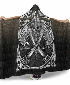 Viking Hooded Blanket, Sons Of Odin Valhalla 3 Hooded Blanket
