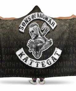 Viking Hooded Blanket, Sons Of Ragnar Kattegat Hooded Blanket