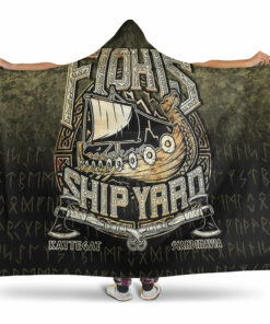Viking Hooded Blanket, The Viking Flokis Ship YardHooded Blanket