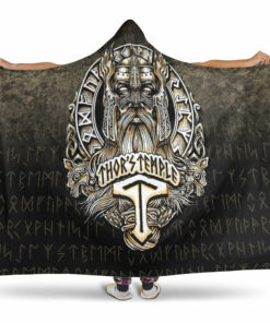 Viking Hooded Blanket, Thor's Temple Hooded Blanket