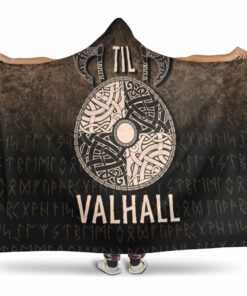 Viking Hooded Blanket, Til Valhall Hooded Blanket