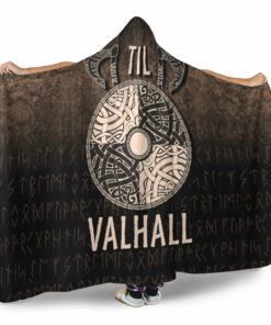 Viking Hooded Blanket, Til Valhall Hooded Blanket