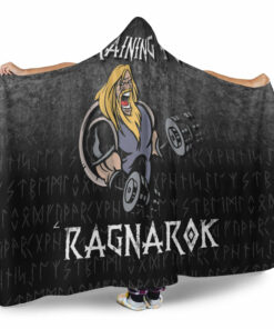 Viking Hooded Blanket, Training For Ragnarok Hooded Blanket