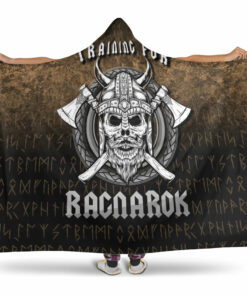 Viking Hooded Blanket, Training For Ragnarok Vikings Norse Hooded Blanket