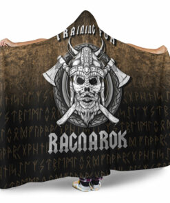 Viking Hooded Blanket, Training For Ragnarok Vikings Norse Hooded Blanket