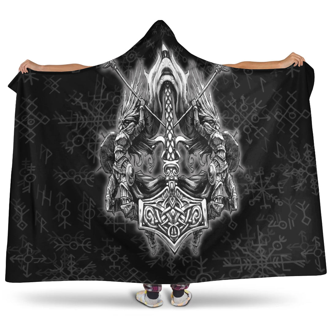 Viking Hooded Blanket, Valkyrie Viking Hooded Blanket
