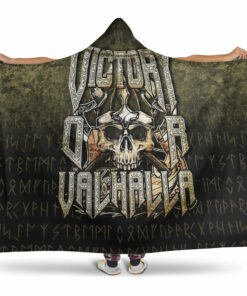Viking Hooded Blanket, Victory or Valhalla Hooded Blanket