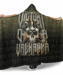 Viking Hooded Blanket, Victory or Valhalla Hooded Blanket