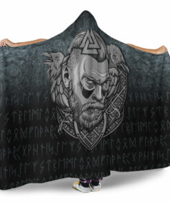 Viking Hooded Blanket, Victory or Valhalla Warrior Hooded Blanket