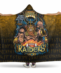 Viking Hooded Blanket, Viking Nordic Raiders Hooded Blanket