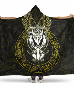 Viking Hooded Blanket, Viking Style Hooded Blanket