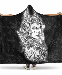 Viking Hooded Blanket, Viking Valkyrie Hooded Blanket