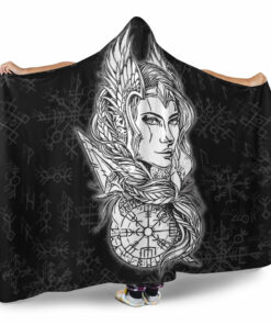 Viking Hooded Blanket, Viking Valkyrie Hooded Blanket